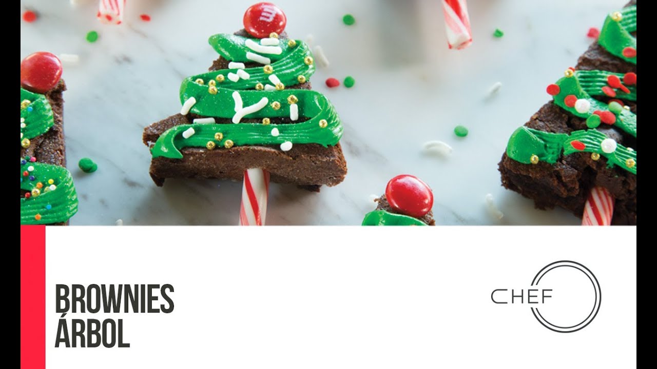 Arbolitos de Navidad de Brownie recipe for dinner party for 6