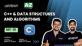 [LIVE] DAY 01 - C++ & Data structures and algorithms  | COMPLETE in 7 - Days