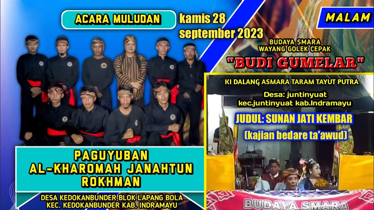 LIVE MALAM|| WAYANG GOLEK CEPAK BUDI GUMELAR|| LAKON