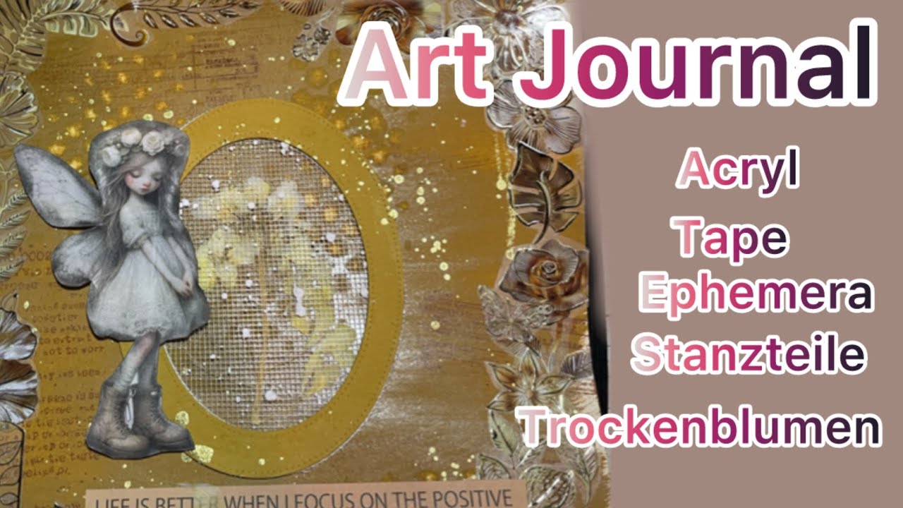 #journal #art #basteln❤️ Seite gestalten  🤩Mixed Media 😍Journal🥰 fun👍Farbe 🤫😍Kreativ