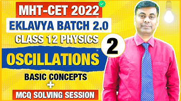Eklavya Batch 2.0 // Physics Oscillation Part  2 // Basic Concepts + MCQs Solving Session