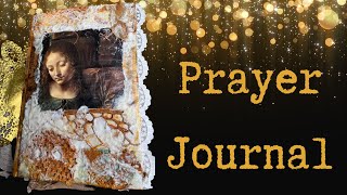 Texture paste art cover | prayer journal