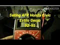 Cara setting CO/AFR Honda Civic Estilo Genio