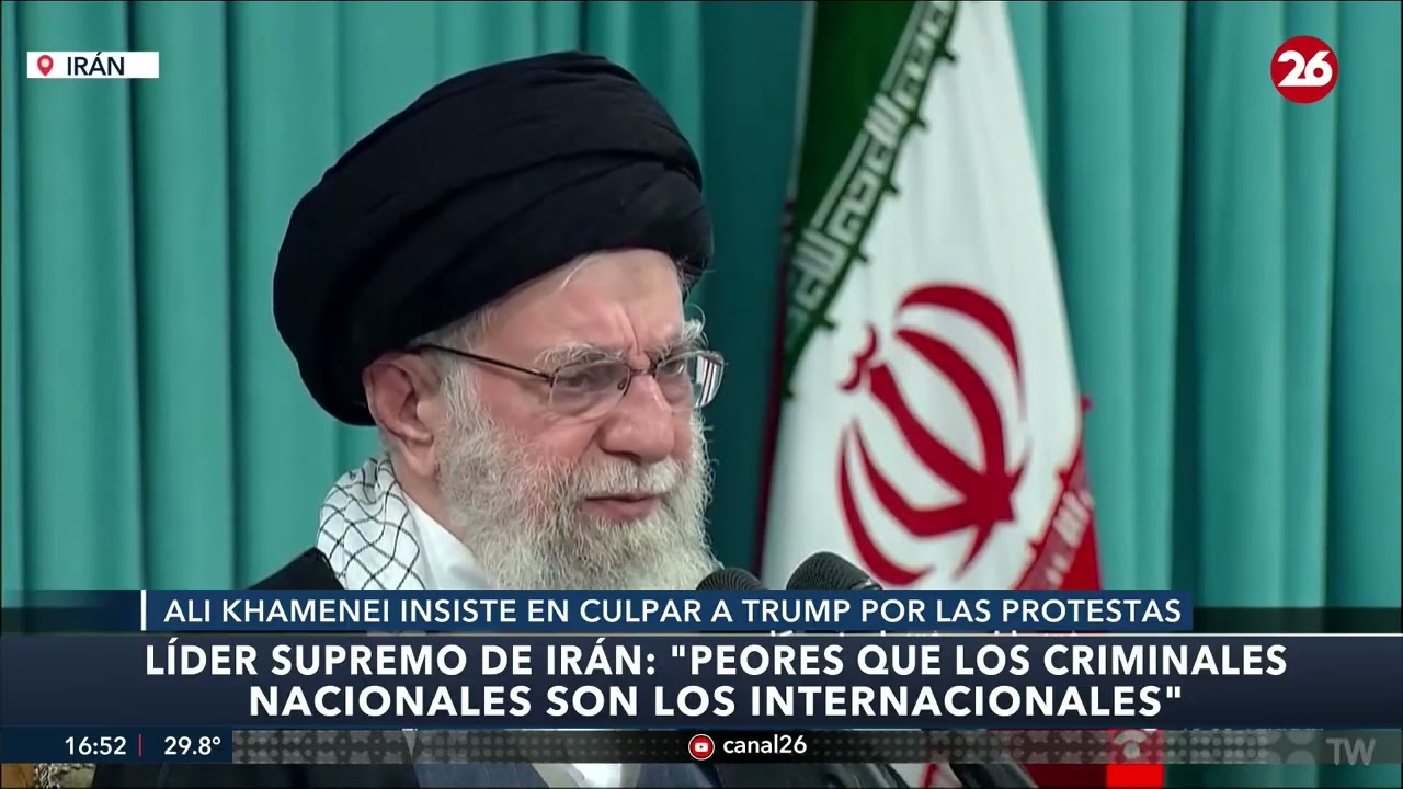 🇮🇷 LÍDER SUPREMO DE IRÁN: “PEORES QUE LOS CRIMINALES NACIONALES SON LOS INTERNACIONALES”