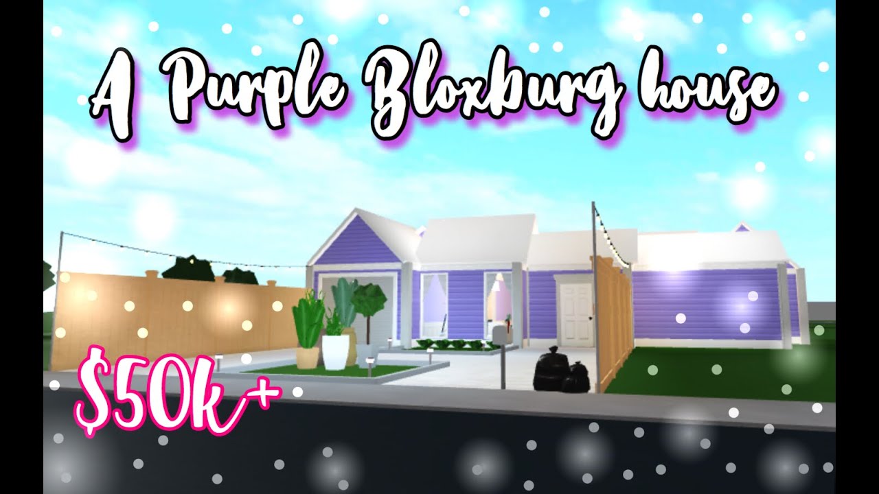 Purple Bloxburg House || 50k+ - YouTube