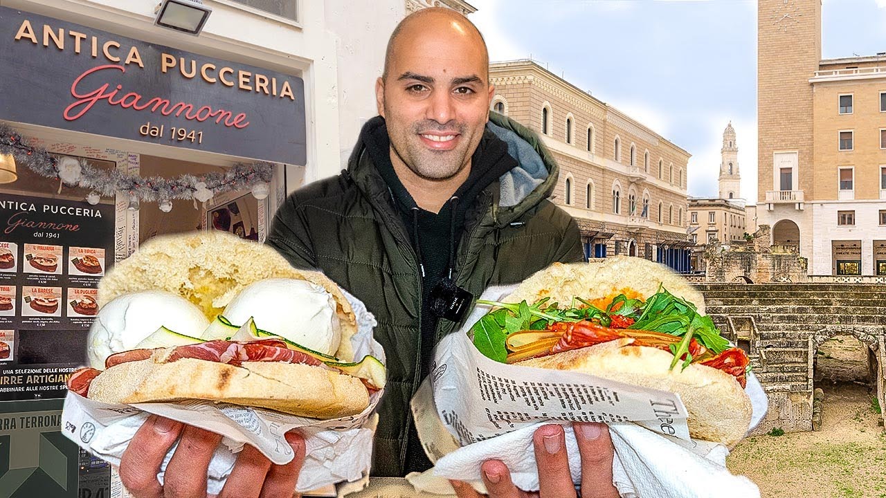 ⁣UNKNOWN Italian food - ITALY'S BEST PANINI - Street food tour in Lecce, Italy