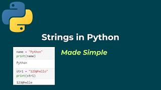 Strings in Python Explained | Indexing &amp; Negative Indexing (Jupyter Style) |  Part 1