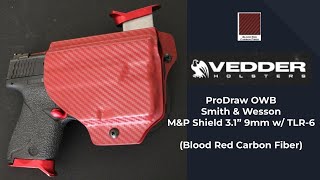 Vedder Holsters ProDraw® OWB - Blood Red Carbon Fiber - YouTube