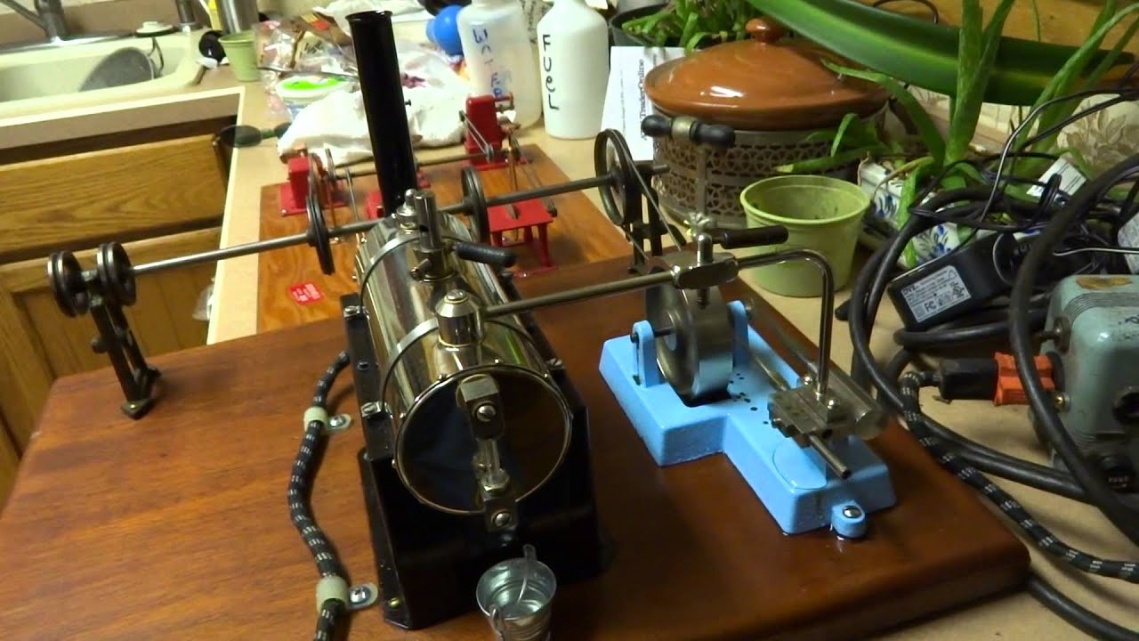 Riveted Boiler Jensen 25 with Line Shaft, Up and Running YouTube