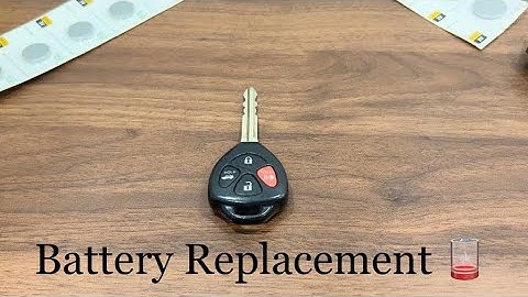 2006-2020 Toyota, Scion Remote Head-Key Battery Replacement (Camry, Corolla, Rav4, Yaris, Highlander