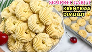 RESEP KUE SEMPRIT RENYAH DAN LUMER DI MULUT - Semprit Garut