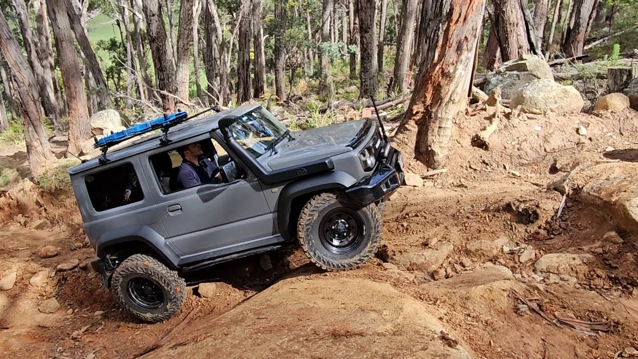 Alcorns track in a Jimny