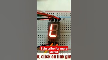 How to use Seven Segment Display with Arduino