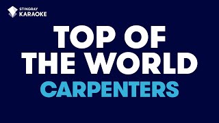 Top Of The World in the Style of "Carpenters" karaoke video with lyrics (with lead vocal) chords