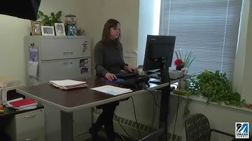 UMass Lowell tests treadmill desks in the workplace (1:46)