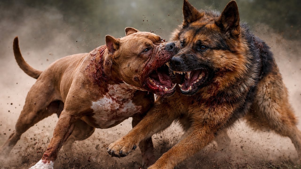 Pitbull Vs German Shepherd Which K9 REIGNS SUPREME?