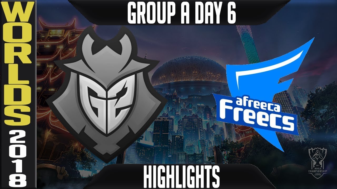 G2 vs AFS Highlights | Worlds 2018 Group A Day 6 | G2 Esports(EULCS) vs Afreeca Freecs(LCK)