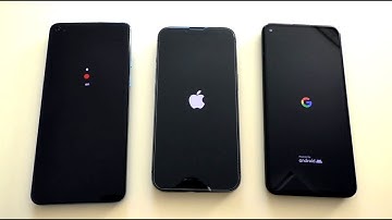 iPhone 13 Pro vs OnePlus 9 vs Google Pixel 5 Bootanimations