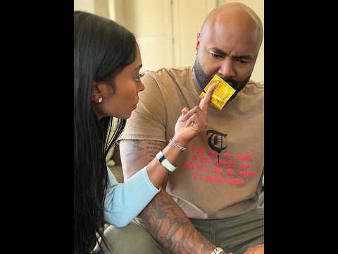 When Domini confronts Mike about the Magnum wrapper she found by the couch!