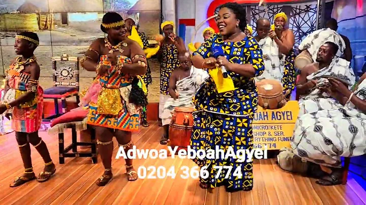Adowa Dance live on UTV by AdwoaYeboahAgyei 0204 366 774
