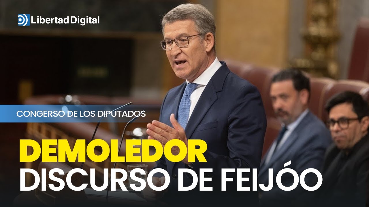 Demoledor discurso de Feijóo contra Sánchez y su ley de censura de medios