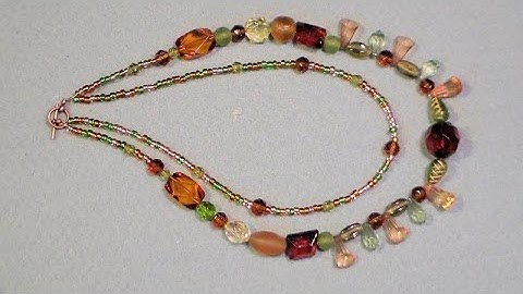 multi strand necklace beginner tutorial