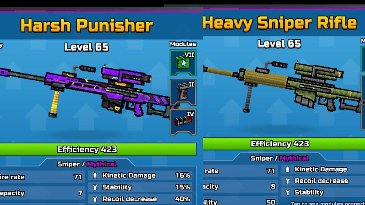 Mythical Heavy Sniper Rifle vs Mythical Harsh Punisher YouTube