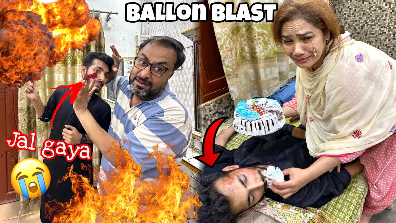 Papa ki  birthday per 😭bachon se galti se aag lag gai😱