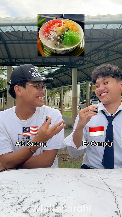 Indonesian vs Malaysian food🇮🇩🇲🇾#fyp #food #language #indonesia #malaysia