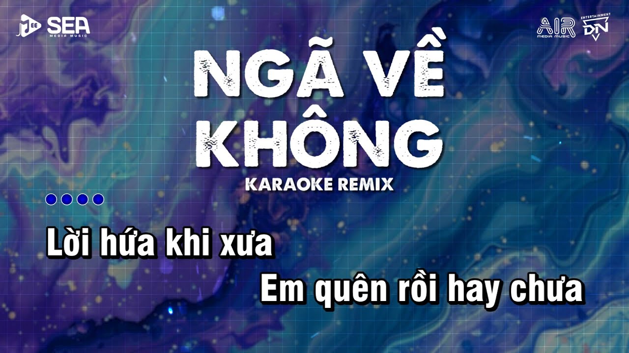 [KARAOKE] Ngã Về Không Remix - Thiên Chí | Lời Hứa Khi Xưa Em Quên Rồi Hay Chưa Remix Hot TikTok