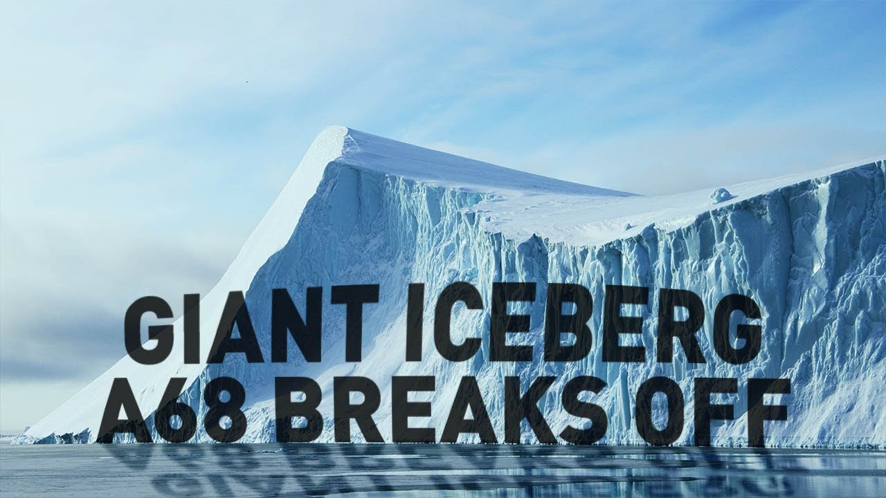 Giant iceberg breaks off Antarctica Larsen C forever - YouTube