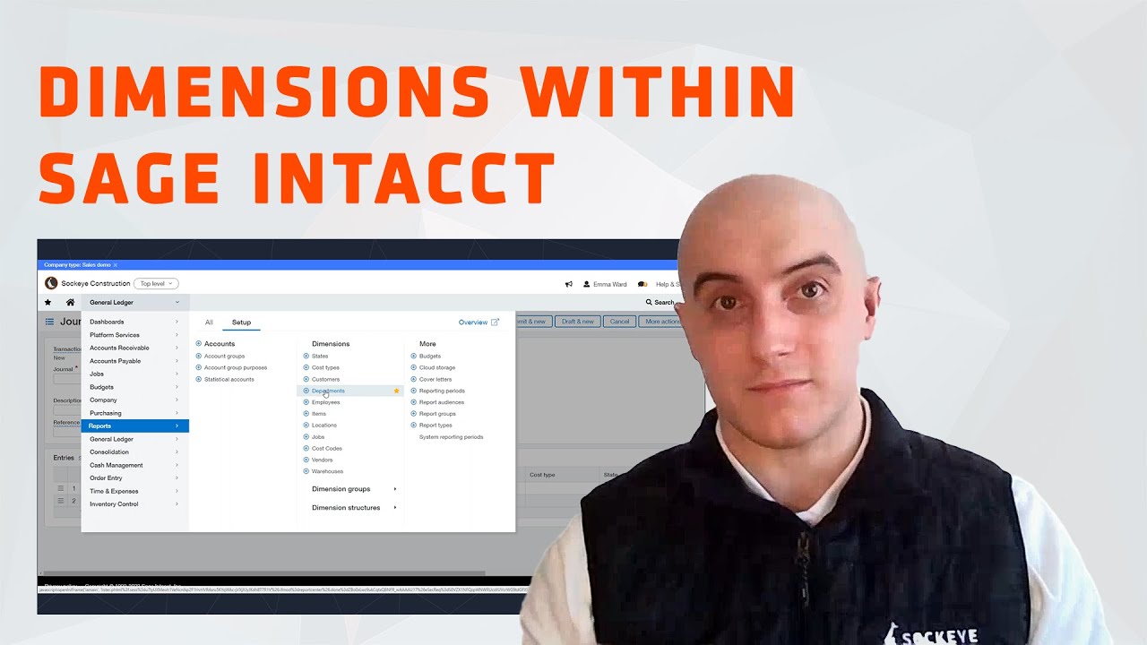 Dimensions within Sage Intacct YouTube