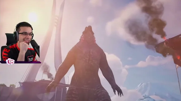 Nick Eh 30 Reacts to Godzilla And Kong Fortnite Trailer