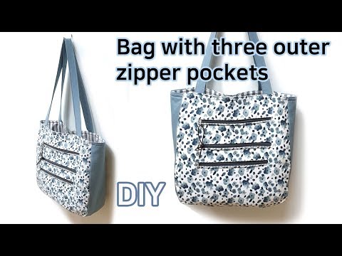 지퍼포켓 가방만들기/가방 만들기/숄더백/Making zipper pocket bag/Make a bag/バッグを作る/Mach eine Tasche/做個包/製作單肩包