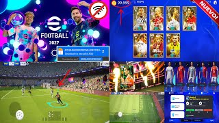 eFootball 2027™ MOBILE (APK) OFFLINE RONALDO NAZARIO, ZIDANE, CR7 2008, NEW CAMERAS, RETRO KITS