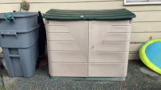 Rubbermaid Outdoor Horizontal Storage Shed #storage #storageshed #outdoorstorage
