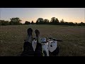 Ripping up the grass on my 125cc ATV 