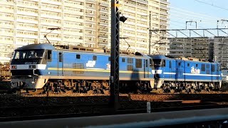 2021.11.13 JR貨物 EF210-307 + EF210-121 重連回送 千里丘駅~岸辺駅間