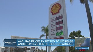 AAA: Gas prices expected to increase another 10-20 cents through August