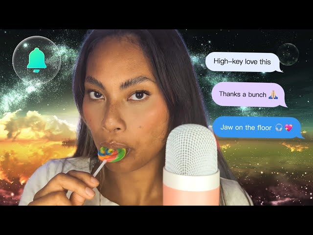 ASMR Tingly Lollipop Loop Video , Mini Whirl Lollipops , Mouth Sounds For Sleep