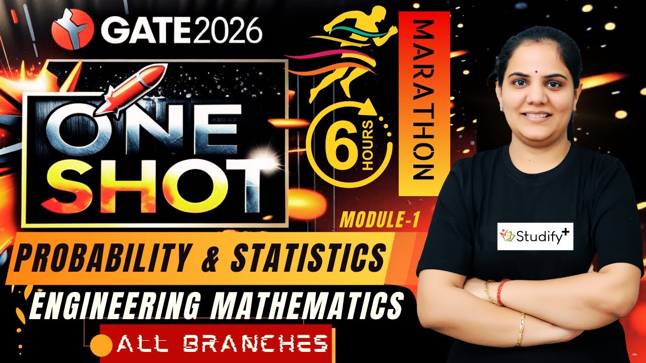 🎯Complete Probability-Module 1 Marathon Engineering Maths GATE 2026 | All Branches | Priyanka Ma’am