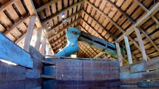 Removing an Elevator from a 100 Year old Corn Crib