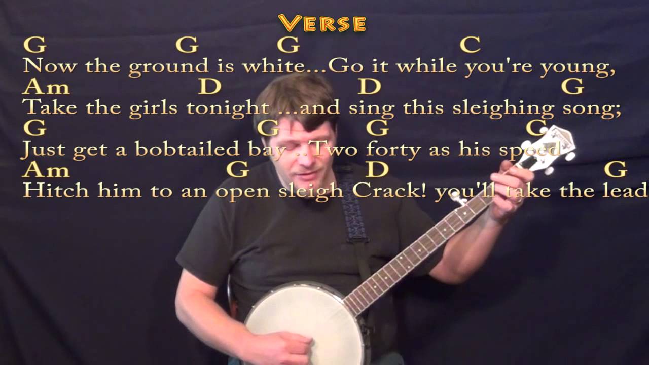Jingle Bells (Christmas) Banjo Cover Lesson w/ Lyrics/Chords YouTube