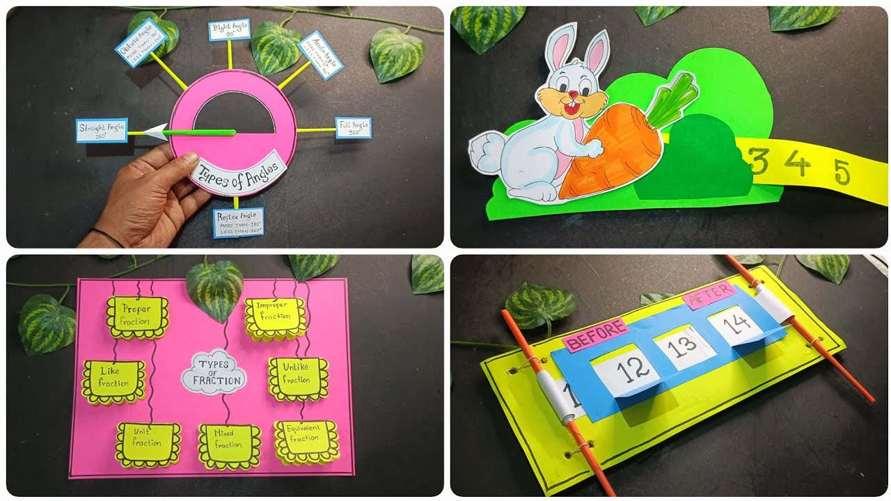 4 Best MATHS TLMs for primary school || MATHS TLM || MATHS TLM for Primary School