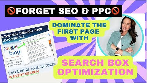 Search Box Optimization SBO - Dominate The First Page of SEO