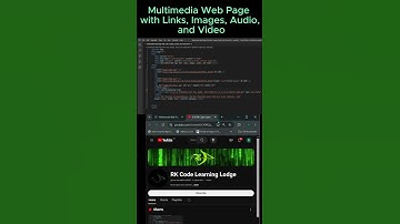 Creating a Multimedia Web Page with Links,Images,Audio,and Video in HTML #coding #codinglife