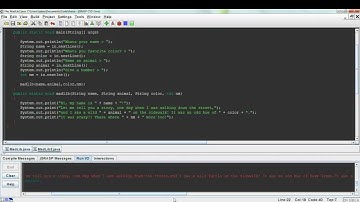 Java Tutorial #1 - Making a MadLib Part 2