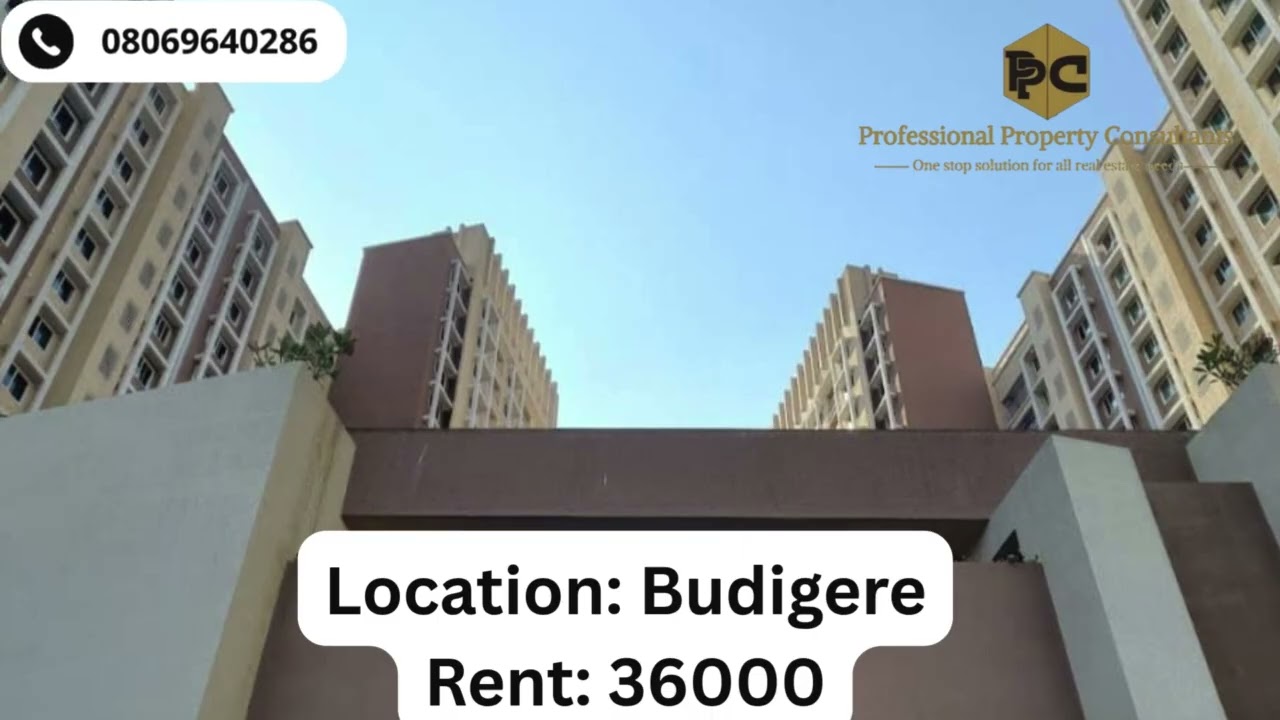 2 BHK Flat For Rent In Brigade buena Vista Budigere Cross