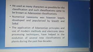 numerical taxonomy part 1