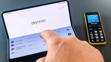 Maxcom MM111 vs Samsung Z Fold Incoming and Outgoing Calls (change case color)